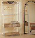 Orsina Bradbury Natural Oak Open Wardrobe – Modular Storage Unit
