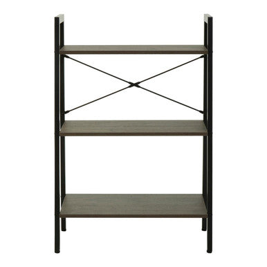 Orsina Bradbury 3-Tier Ladder Shelf – Dark Oak Veneer Storage Unit