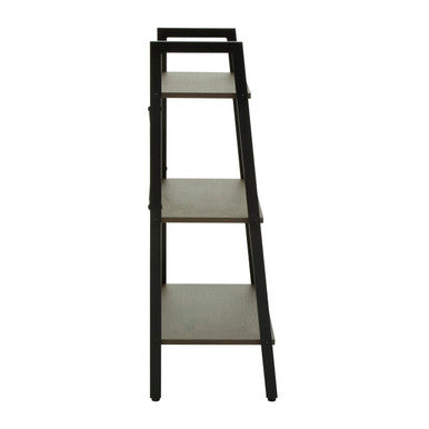 Orsina Bradbury 3-Tier Ladder Shelf – Dark Oak Veneer Storage Unit