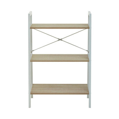Orsina Bradbury 3-Tier Ladder Shelf – Natural Oak Veneer Unit