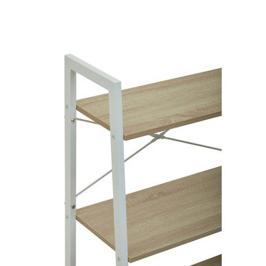 Orsina Bradbury 3-Tier Ladder Shelf – Natural Oak Veneer Unit
