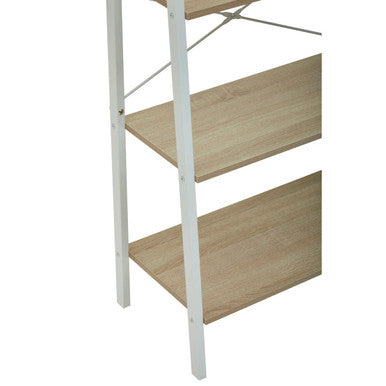 Orsina Bradbury 3-Tier Ladder Shelf – Natural Oak Veneer Unit
