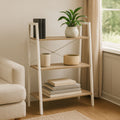 Orsina Bradbury 3-Tier Ladder Shelf – Natural Oak Veneer Unit