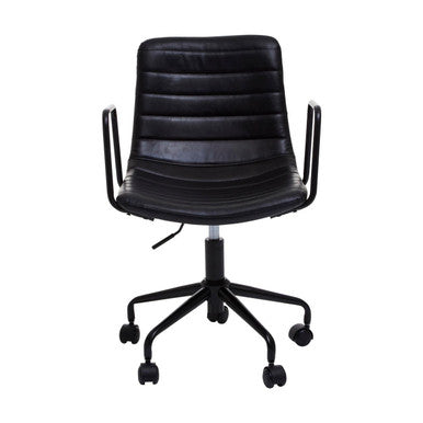 Orsina Forbes Black Home Office Chair – Modern Swivel Desk Task Chair