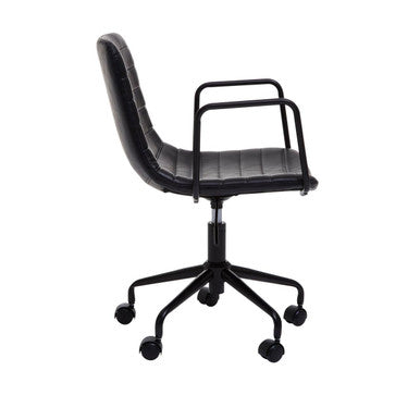 Orsina Forbes Black Home Office Chair – Modern Swivel Desk Task Chair