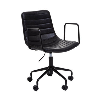 Orsina Forbes Black Home Office Chair – Modern Swivel Desk Task Chair