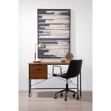 Orsina Forbes Black Home Office Chair – Modern Swivel Desk Task Chair