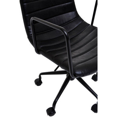 Orsina Forbes Black Home Office Chair – Modern Swivel Desk Task Chair