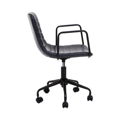 Orsina Forbes Grey Home Office Chair | Modern Swivel Desk Chair