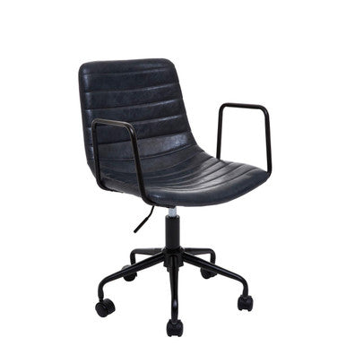 Orsina Forbes Grey Home Office Chair | Modern Swivel Desk Chair