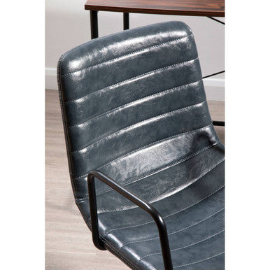 Orsina Forbes Grey Home Office Chair | Modern Swivel Desk Chair