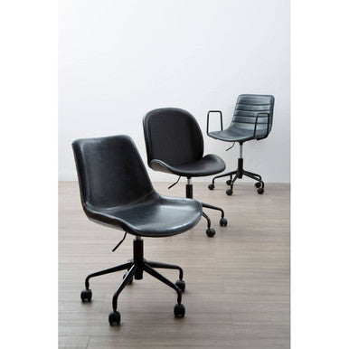 Orsina Bloomberg Grey Home Office Chair – Modern Swivel Desk Chair