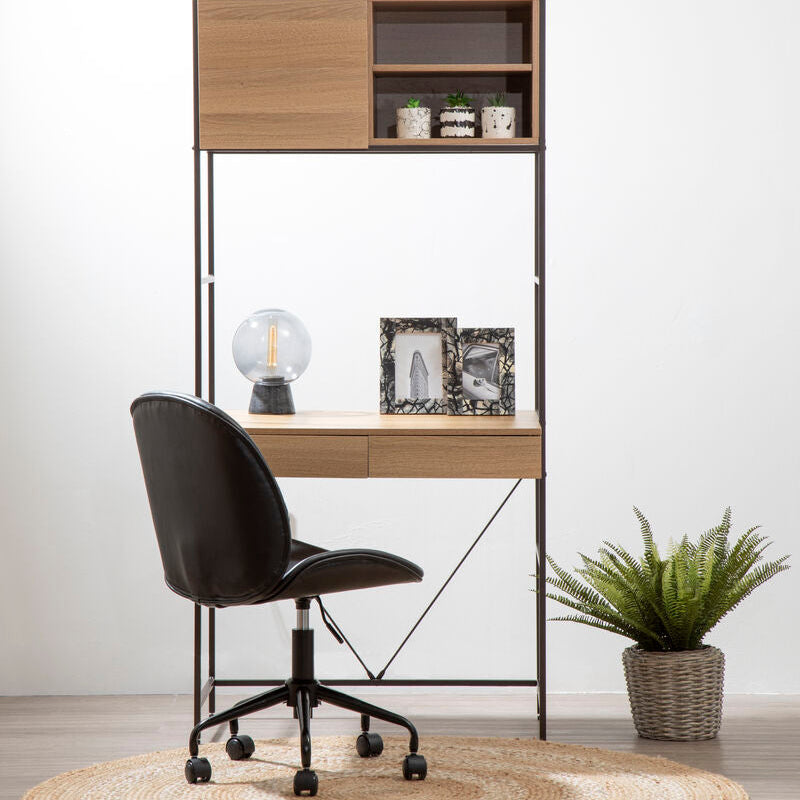 Orsina Clinton Black Home Office Chair – Modern Swivel Task Chair