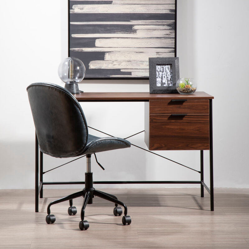 Orsina Clinton Grey Home Office Chair – Modern Swivel Desk Task Chair