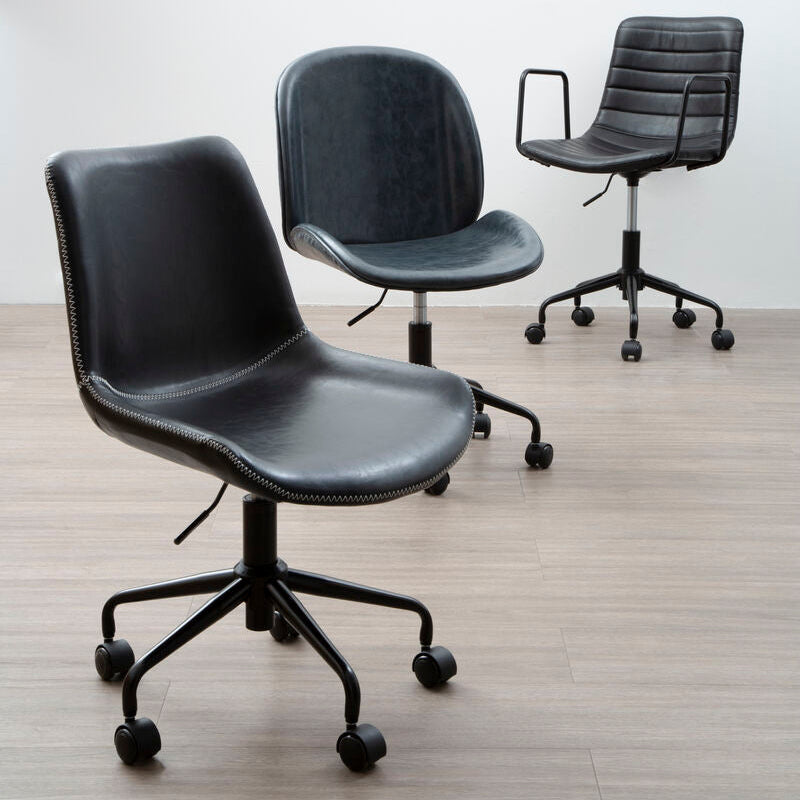 Orsina Clinton Grey Home Office Chair – Modern Swivel Desk Task Chair