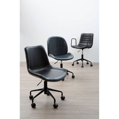Orsina Clinton Grey Home Office Chair – Modern Swivel Desk Task Chair