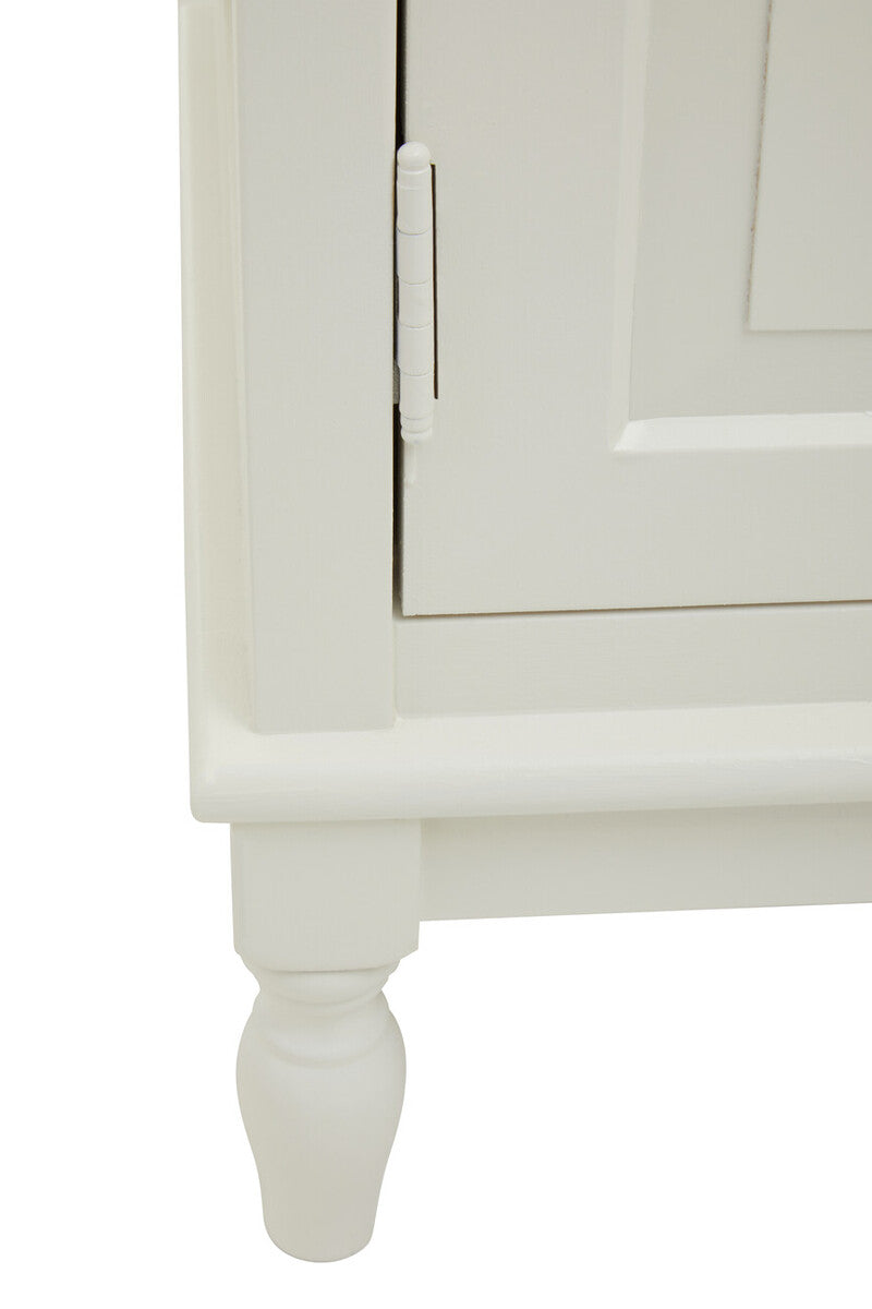 Orsina Heritage 2 Drawer White Sideboard – Classic Storage Cabinet