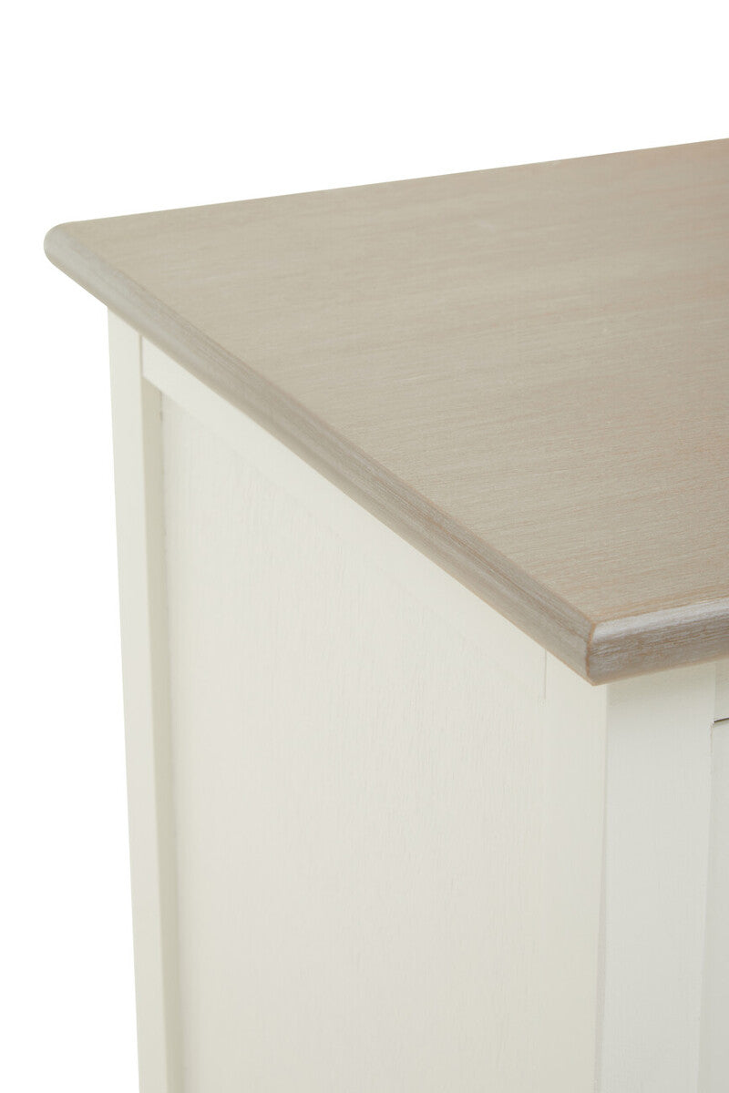 Orsina Heritage 2 Drawer White Sideboard – Classic Storage Cabinet