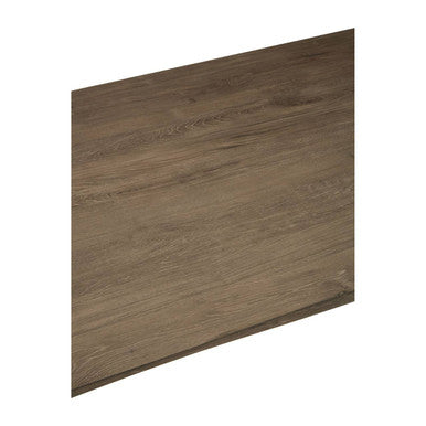 Orsina Adele Light Brown Veneer Dining Table with U-Shaped Metal Base