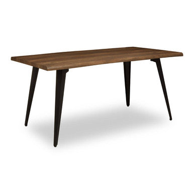 Orsina Assia Dark Wood Veneer Dining Table – Modern 6-Seater