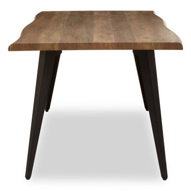 Orsina Assia Dark Wood Veneer Dining Table – Modern 6-Seater