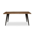 Orsina Assia Dark Wood Veneer Dining Table – Modern 6-Seater