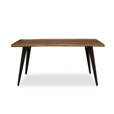 Orsina Assia Dark Wood Veneer Dining Table – Modern 6-Seater