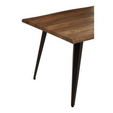 Orsina Assia Dark Wood Veneer Dining Table – Modern 6-Seater