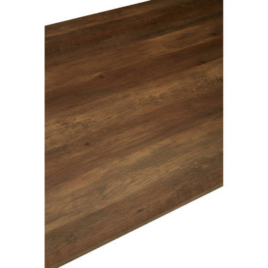 Orsina Arron Dining Table – Brown Wood Veneer with Black X-Base