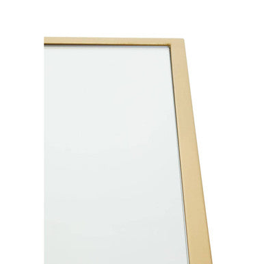 Orsina Farran Modern Gold Side Table with Mirrored Glass Top