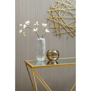 Orsina Farran Gold Mirrored Console Table – Rectangular Glam Decor