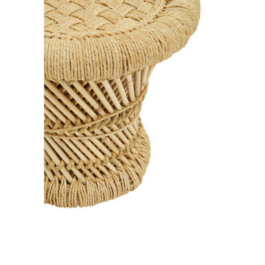 Orsina Rowan Children's Natural Rattan Chair and Stool Set