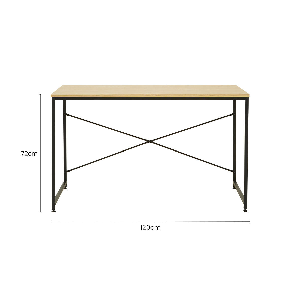 Orsina Laxton Light Oak Effect Desk – Modern Home Office Study Table