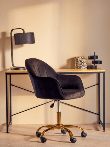 Orsina Laxton Light Oak Effect Desk – Modern Home Office Study Table