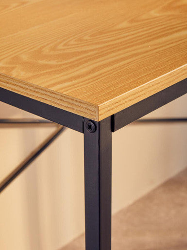 Orsina Laxton Light Oak Effect Desk – Modern Home Office Study Table