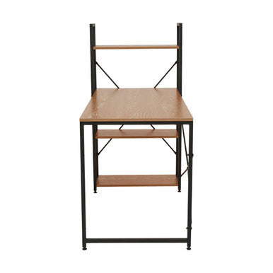 Orsina Laxton Red Pomelo Desk with Shelves – Modern Study Table