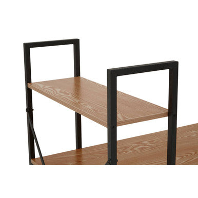 Orsina Laxton Red Pomelo Desk with Shelves – Modern Study Table