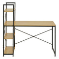 Orsina Laxton Light Oak Effect Desk with Shelves | Modern Home Office