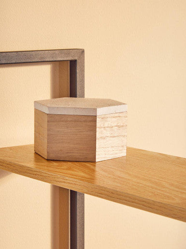Orsina Laxton Light Oak Effect Desk with Shelves | Modern Home Office