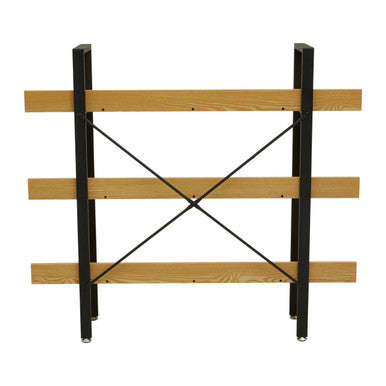 Orsina Laxton 3-Tier Ladder Shelving Unit | Light Oak Effect Bookcase