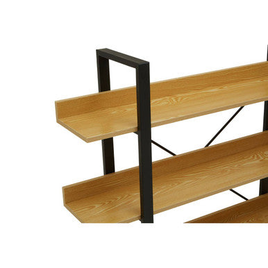 Orsina Laxton 3-Tier Ladder Shelving Unit | Light Oak Effect Bookcase