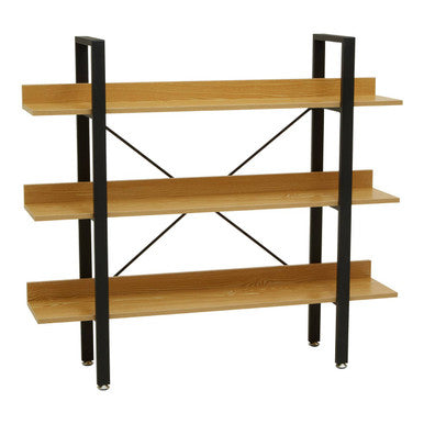 Orsina Laxton 3-Tier Ladder Shelving Unit | Light Oak Effect Bookcase