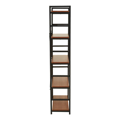 Orsina Laxton 5-Tier Ladder Shelf – Red Pomelo Wood Display Unit