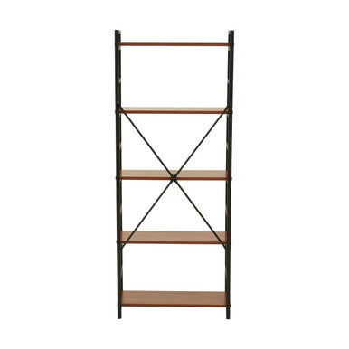 Orsina Laxton 5-Tier Ladder Shelf – Red Pomelo Wood Display Unit