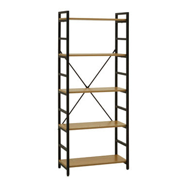 Orsina Laxton 5 Tier Ladder Shelf – Light Oak Effect Display Unit