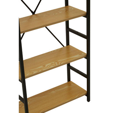 Orsina Laxton 5 Tier Ladder Shelf – Light Oak Effect Display Unit