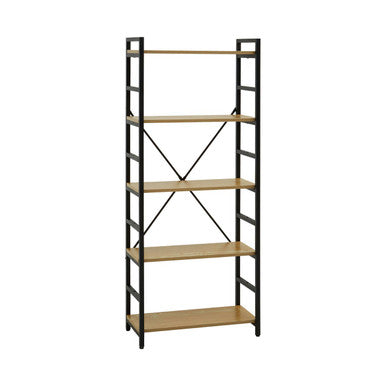 Orsina Laxton 5 Tier Ladder Shelf – Light Oak Effect Display Unit