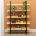 Orsina Laxton 5 Tier Light Oak Effect Shelving Unit | Modern Bookcase