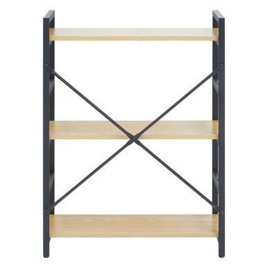 Orsina Laxton 3 Tier Light Oak Effect Ladder Shelf – Industrial Storage