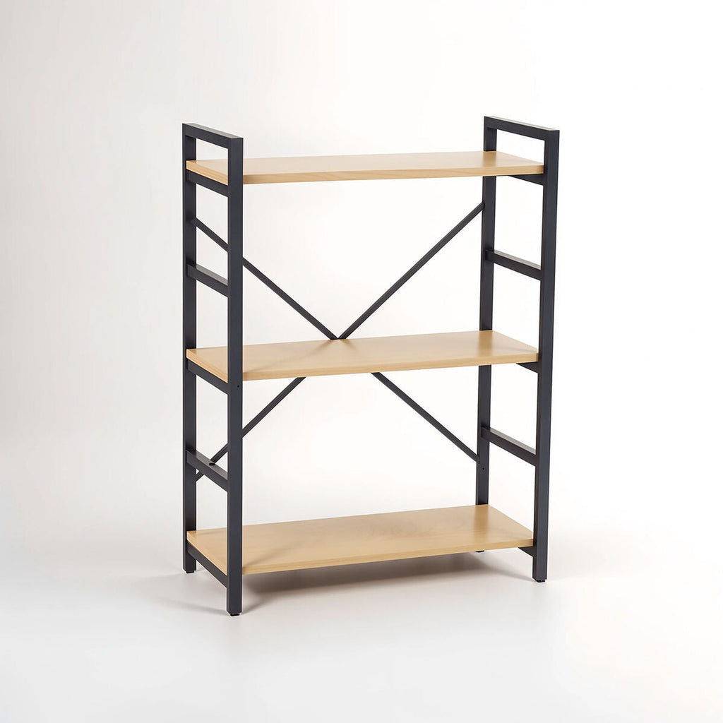 Orsina Laxton 3 Tier Light Oak Effect Ladder Shelf – Industrial Storage
